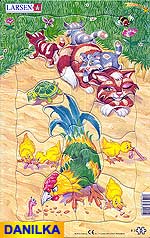 Разборная картинка. Находчивые домашние животные. Larsen